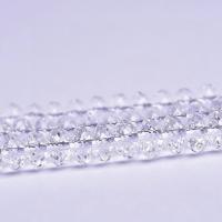 Korálky přírodní Průhledný Quartz, Clear Quartz, Počitadlo, DIY & tváří, bílý, Prodáno za 38 cm Strand