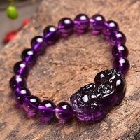 Amethyst Bracelet Mythical Wild Animal anti-fatigue & for woman purple Length 7.5 Inch Sold By PC