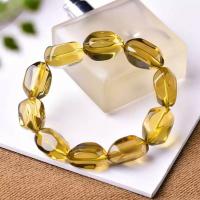 Perles Citrine naturelles, perles de citrine, protection contre les radiations & pour homme, Jaune, Longueur 7.5 pouce, Vendu par PC