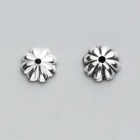 925 Sterling Sølv Bead Cap, Flower, forskellig størrelse for valg, flere farver til valg, Solgt af PC