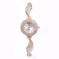 Montre bracelet de femmes, alliage de zinc, pour femme & avec strass, plus de couleurs à choisir, 190x24x7mm, Vendu par PC