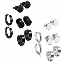 acciaio inox Set orecchino, orecchino, placcato, 4 pezzi & gioielli di moda, nessuno, Venduto da set