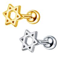 Edelstahl Ohrpiercing Schmuck, plattiert, Modeschmuck, keine, 1*6*6+3mm, verkauft von PC