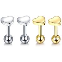 Nerezová ocel Ear Piercing šperky, Nerez, Srdce, módní šperky, více barev na výběr, Prodáno By PC