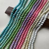 Grânulos de vidro de verniz de cozimento, Contas de vidro, estufagem de verniz, DIY, Mais cores pare escolha, 8mm, vendido para 16 inchaltura Strand