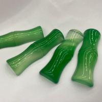 agate verte décoration, vert, 14x45mm, Vendu par PC