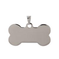 Titanium Steel Pendants Dog Bone plated fashion jewelry Sold By PC