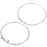 Stainless Steel Cuff Bangle, Állítható & különböző méretű a választás, az eredeti szín, Által értékesített PC