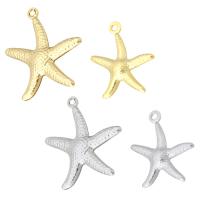 Stainless Steel Pendants Starfish plated Sold By PC