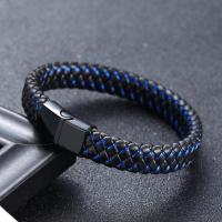 Kožený náramek Cord, Mikrovlákno PU, s Zinek, unisex, více barev na výběr, Délka Cca 8.07 inch, Prodáno By PC