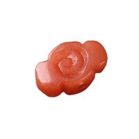 Jade kralen, Aansteker Imperial Jade, DIY, rood, 18x12mm, Verkocht door PC