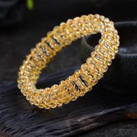 quartz rutile bracelet, protection contre les radiations & pour femme, Jaune, Longueur 15 cm, Vendu par PC