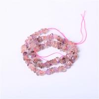 gemstone Chips, Rutilated Quartz, med Super-7, du kan DIY, lilla, Solgt Per 40 cm Strand