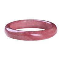 Strawberry Quartz Bangle, for kvinde, lyserød, 55-58mm, Længde 17 cm, Solgt af PC