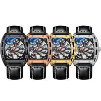 Men Wrist Watch Stainless Steel with Leather & Glass & Zinc Alloy Chinese watch movement for man & waterproof  Sold By PC