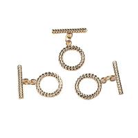 Chiusura Toggle in ottone, placcato, gioielli di moda & DIY, nessuno, 16mm,21mm, Foro:Appross. 1mm, 10PC/borsa, Venduto da borsa