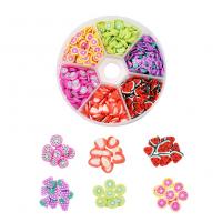 Polymer lerperler, Polymer Clay, frugt, du kan DIY, flere farver til valg, 80x20mm, 1800pc'er/Box, Solgt af Box