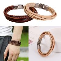 Full Grán cowhide Leathar Bracelet, le Sinc Alloy, lámhdhéanta, unisex, dathanna níos mó le haghaidh rogha, 10mm, Fad Thart 8.27 Inse, Díolta De réir PC