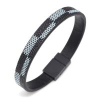 PU Bangle, voor de mens, meer kleuren voor de keuze, Lengte 21 cm, Verkocht door PC