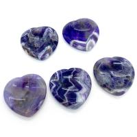 Amethyst Herz, 40x40x6mm, 5PC/Tasche, verkauft von Tasche