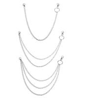 Steel Waist Chain Unisex silver color 40cmuff0c50cmuff0c60cm Sold By PC