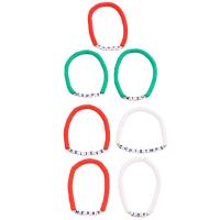 Polymer Ton Armband-Set, Armband, mit Acryl, 7 Stück, Innendurchmesser:ca. 60mm, verkauft von setzen