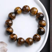 Natuurlijke Tiger Eye armbanden, handgemaakt, uniseks & verschillende grootte voor keus, Verkocht door Strand