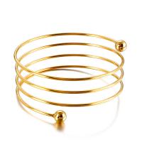 Titanium Staal Manchet Bangle, plated, multilayer & voor vrouw, meer kleuren voor de keuze, 8mm, Binnendiameter:Ca 70mm, Verkocht door PC