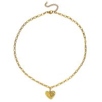 Collier de bijoux en acier inoxydable, avec 1.97inch chaînes de rallonge, Coeur avec des ailes, Placage, bijoux de mode & pour femme, plus de couleurs à choisir, Longueur Environ 17.72 pouce, Vendu par PC