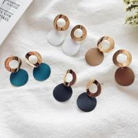 Zinc Alloy Drop Earrings plated fashion jewelry & for woman Sold By Pair