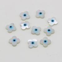 Natural White Helmiäinen, Valkoinen kuori, tee-se-itse & paha silmä kuvio & eri tyylejä valinta, valkoinen, 4-15mm, 10PC/laukku, Myymät laukku