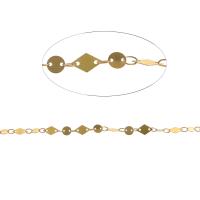 Brass Beading Chains bar chain golden Length 1 m Sold By m