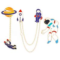 Enamel Brooch Zinc Alloy Astronaut plated Unisex nickel lead & cadmium free 2.6*1.7cmuff0c1.3*2.5cmuff0c1.5*2.5cmuff0c2.6*1.4cmuff0c2.2*3.6cm Sold By PC