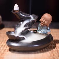 Backflow Incense Burner Porcelain handmade for home and office & durable & multifunctional Sold By PC