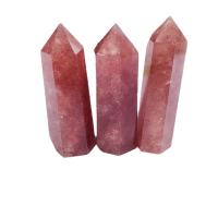 Strawberry Quartz Decorazione Point, lucido, formato differente per scelta, rosa, Venduto da PC