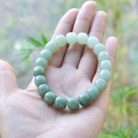 Hetian Jade Bracelet, unisex, nicil, luaidhe & caidmiam saor in aisce, 9x10mm, Díolta Per Thart 16.5 cm Snáithe