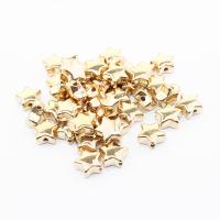 Copper Coated plastic kralen, Ster, plated, DIY, gouden, 500pC's/Bag, Verkocht door Bag