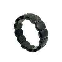 bracelet, unisexe & protection contre les radiations, noire, 12x16mm, Longueur Environ 15 cm, Vendu par PC