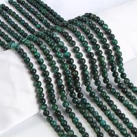 Emerald Bead, Rund, polerad, DIY & olika storlek för val, grön, Såld Per Ca 14.9 inch Strand