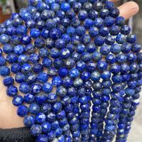 Lapis lazuli Gyöngyök, Természetes Lapis lazuli, Kerek, csiszolt, DIY & különböző méretű a választás & sokoldalú, kék, Naponta eladott Kb 15 inch Strand