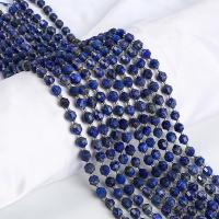 Lapis lazuli perle, Prirodni lapis lazuli, s Seedbead, Fenjer, uglađen, možete DIY & različite veličine za izbor & faceted, plav, Prodano Per Približno 15 inčni Strand