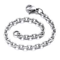 Stainless Steel Chain halskæde, 304 rustfrit stål, Unisex & forskellig størrelse for valg, oprindelige farve, Solgt af PC