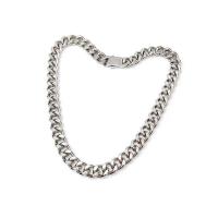 Titanium ocel Chain Necklace, lesklý, unisex & různé velikosti pro výběr, Původní barva, Prodáno By PC