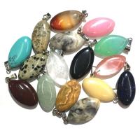 Gemstone Pendants Jewelry Natural Stone Oval & Unisex Sold By PC