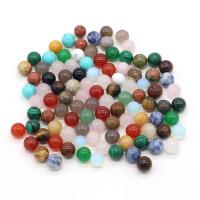 Mixed Edelsteen kralen, Natuursteen, Ronde, verschillende materialen voor de keuze & geen gat, meer kleuren voor de keuze, 8mm, Ca 10pC's/Bag, Verkocht door Bag