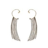 Trendy ear cuffs, Zinc Alloy, met Messing, kwast, plated, verschillende stijlen voor de keuze & voor vrouw & met strass, nikkel, lood en cadmium vrij, 35x148mm, Verkocht door PC