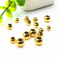 Edelstahl-Beads, 304 Edelstahl, plattiert, goldfarben, 100PCs/Tasche, verkauft von Tasche