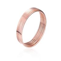 Titan Edelstahl Armband, Titanstahl, plattiert, 6 Stück & Modeschmuck & für Frau, Roségold, 60mm, verkauft von Menge