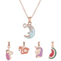 Zinc Alloy Enamel Pendants with enamel 5 pieces & fashion jewelry & for children nickel lead & cadmium free 1.3*1.7cmuff0c1*2.3cmuff0c1.4*1.5cmuff0c1.1*2cmuff0c0.8*2.1cm Sold By Set