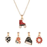 Zinc Alloy Enamel Pendants with enamel 5 pieces & fashion jewelry & for children nickel lead & cadmium free 1.1*2cmuff0c0.9*1.6cmuff0c0.9*1.8cmuff0c0.9*1.8cmuff0c1.2*1.9cmuff0c1.1*1.8cm Sold By Set